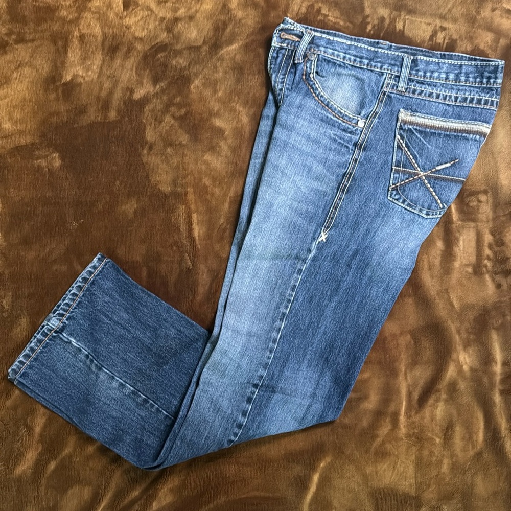 Mens 20 X Medium Wash Bootcut Jeans- 30x32
